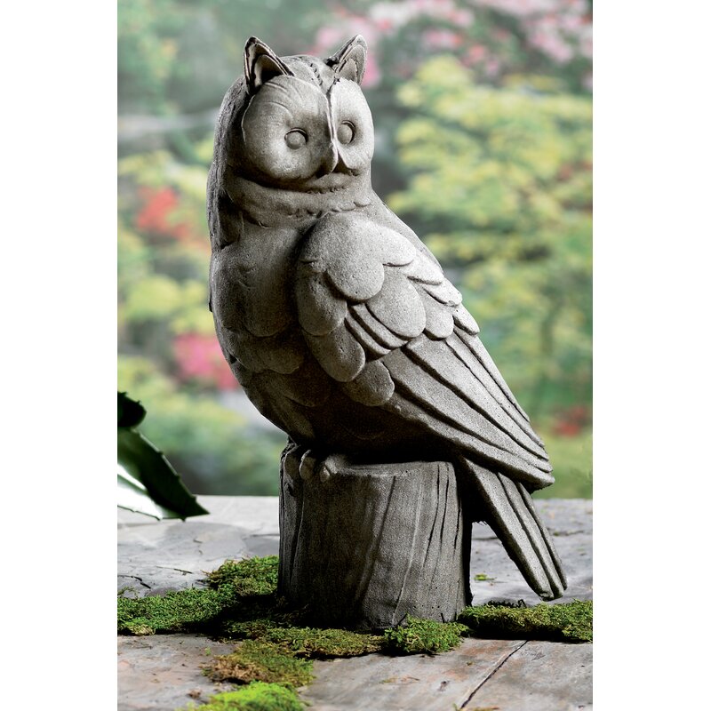 large outdoor owl statue